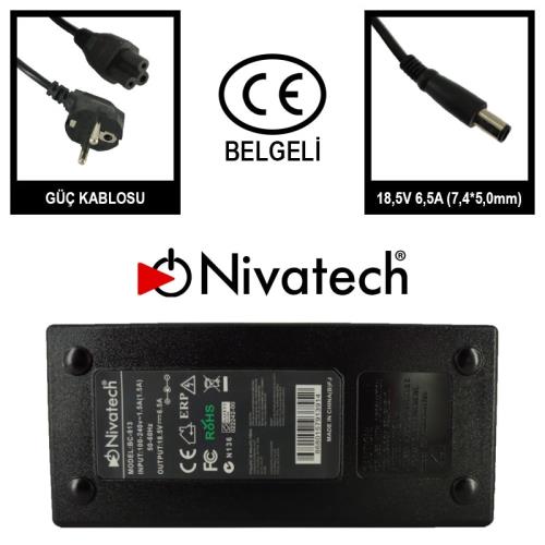 NIVATECH BC913 18.5V/6.5A (7.4*5.0)HP İĞNE NOTEBOOK ADAPTORU